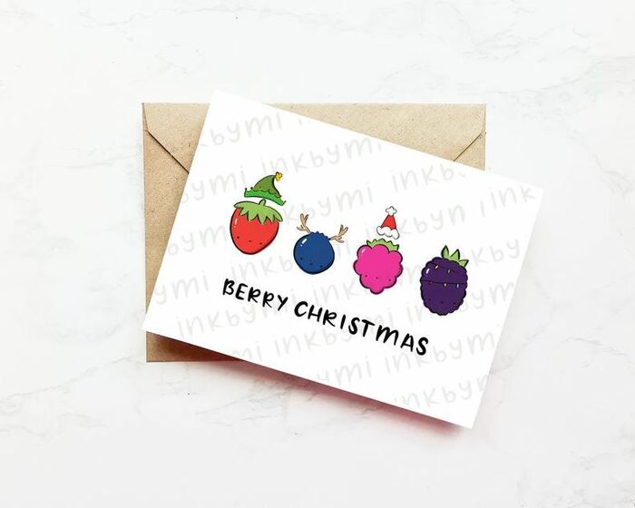 Christmas Puns - Berry Christmas Christmas berries