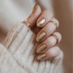 New Year's Nail Designs - Gold Shimmer