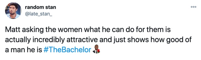 The Bachelor Tweets - attractive