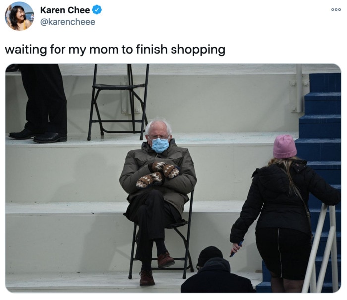 Inauguration Day Tweets Memes - Bernie mom finish shopping