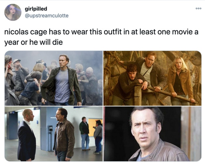 Nicolas Cage Outfits - Movies