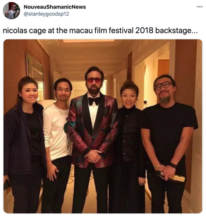 Nicolas Cage Outfits - Macau Film Festival