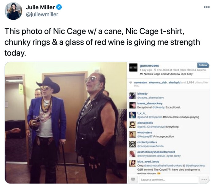 Nicolas Cage Outfits - Blue Blazer