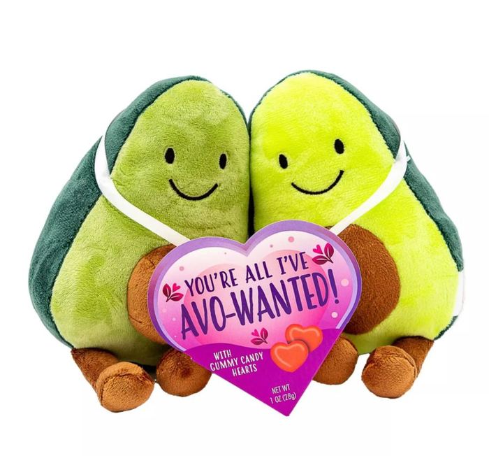 Target Valentines Day - Valentine's Avocado Plush with Gummy Heart Box