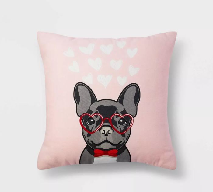 Target Valentines Day - Valentine’s Frenchie Throw Pillow