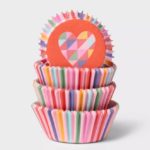 Target Valentines Day - Rainbow Hearts Baking Cups