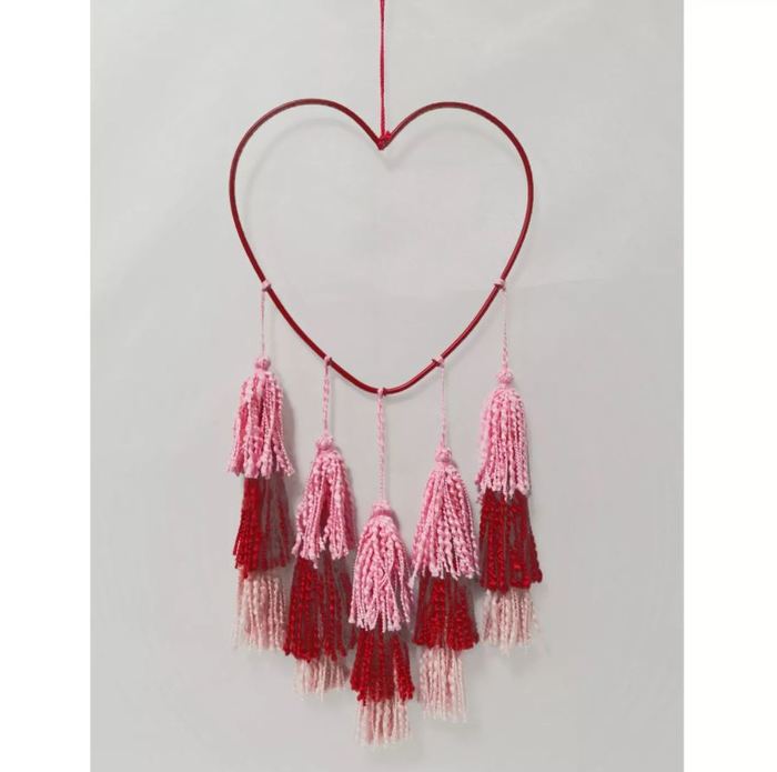 Target Valentines Day - Heart Wall Decor with Tassles