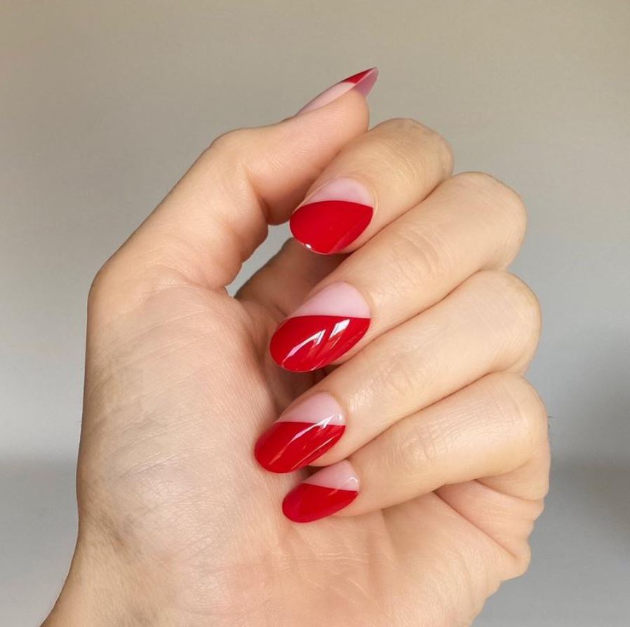 Valentines Nails - 2 tone link