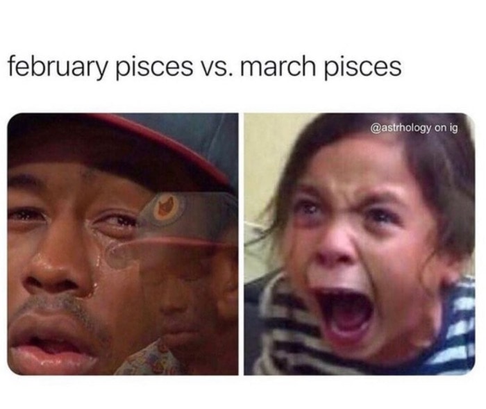 Pisces Memes - february vs march