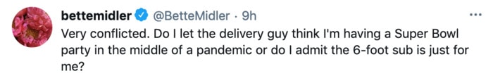Super Bowl Tweets - delivery guy