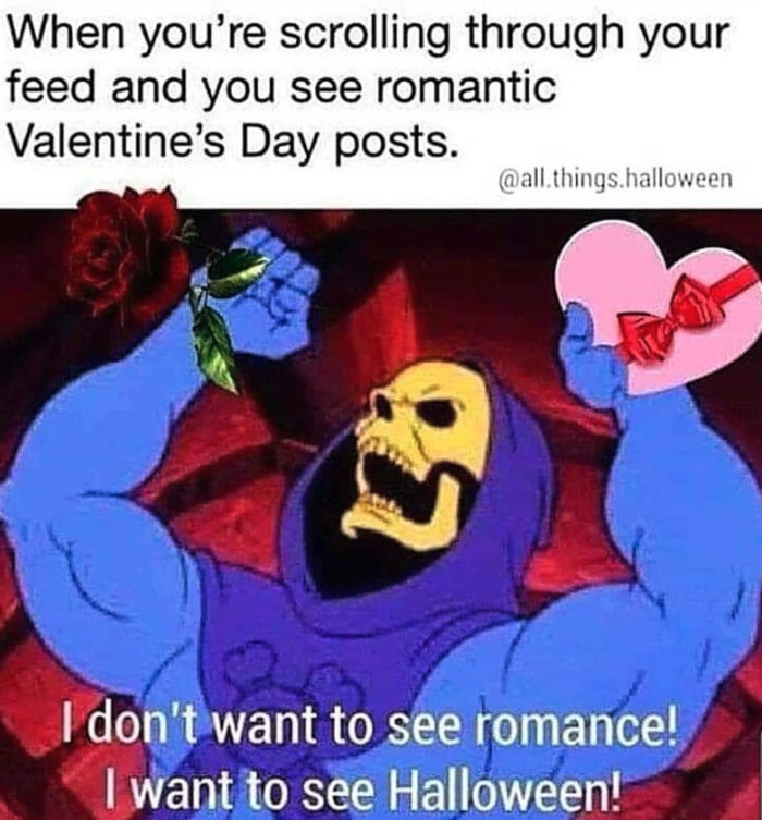 Valentine's Day Memes - scrolling through feed