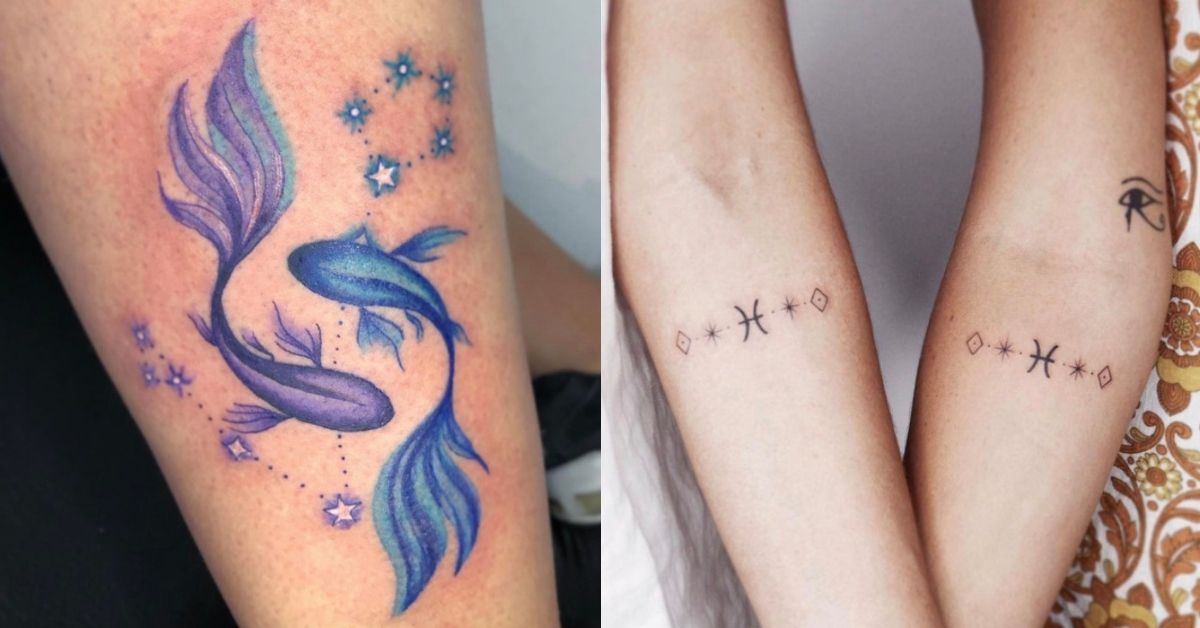 40 Best Pisces Tattoo Designs and Their Meanings  Saved Tattoo