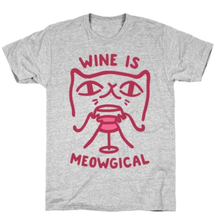 Wine Puns - wine is meowgical