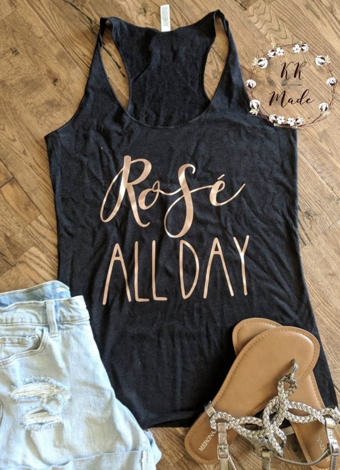 Wine Puns - rose all day