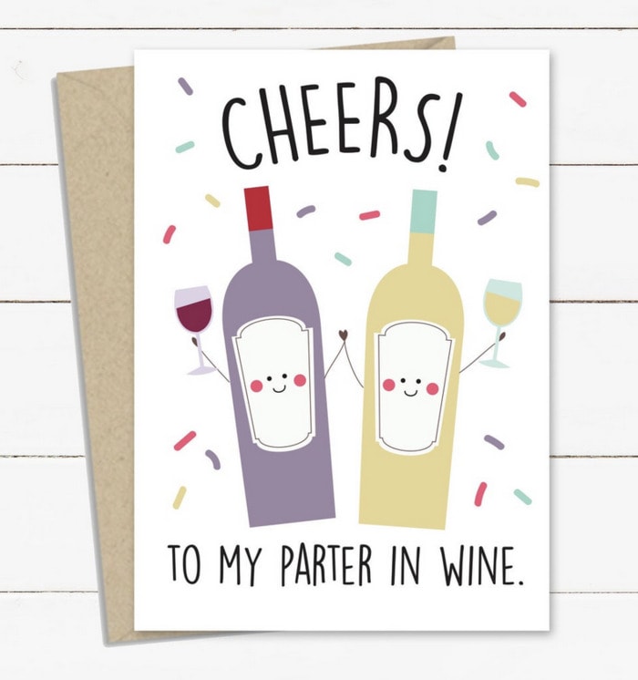Wine Puns - partner in wine