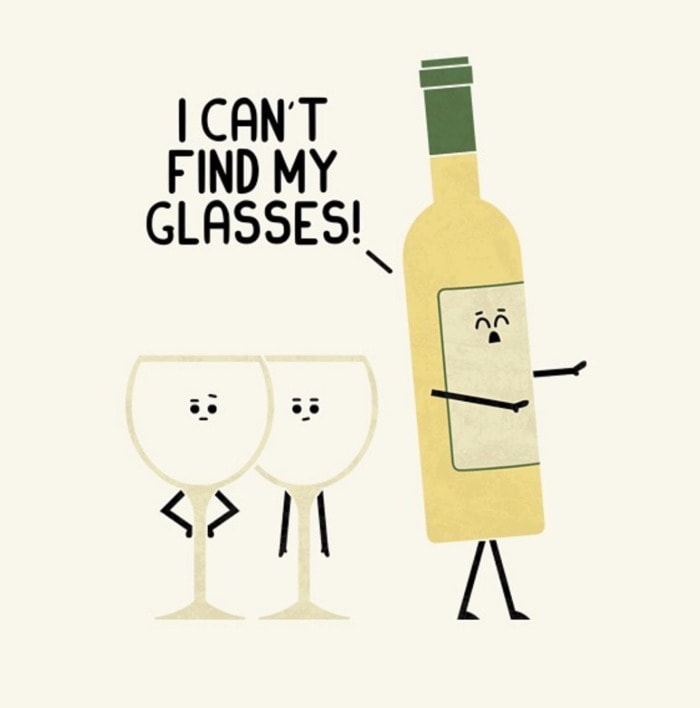 Wine Puns - can't find my glasses