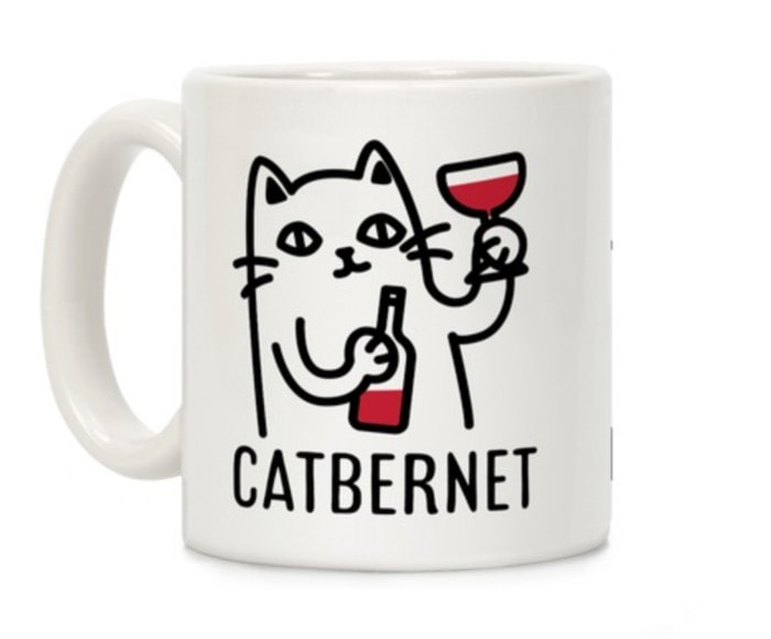 Wine Puns - Catbernet cat wine mug