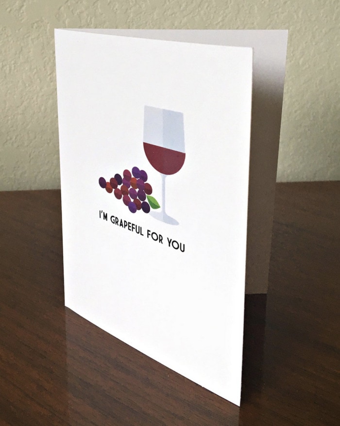 Wine Puns - grapeful for you