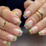 Spring Nail Designs - trippy 70s nails
