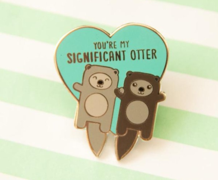 Cute Puns - You're my significant otter enamel pin