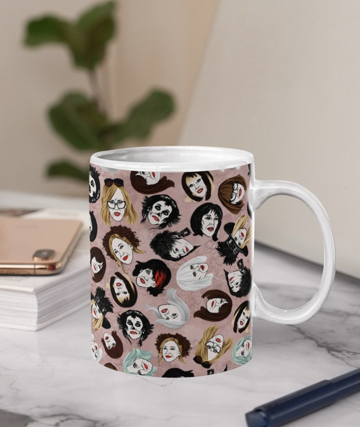 Schitt's Creek Gifts - Moira Rose wig collection mug