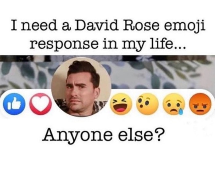 Schitt's Creek memes - David Rose emoji