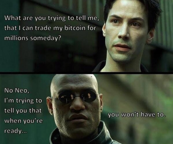 Crypto Memes - Matrix Neo Morpheus