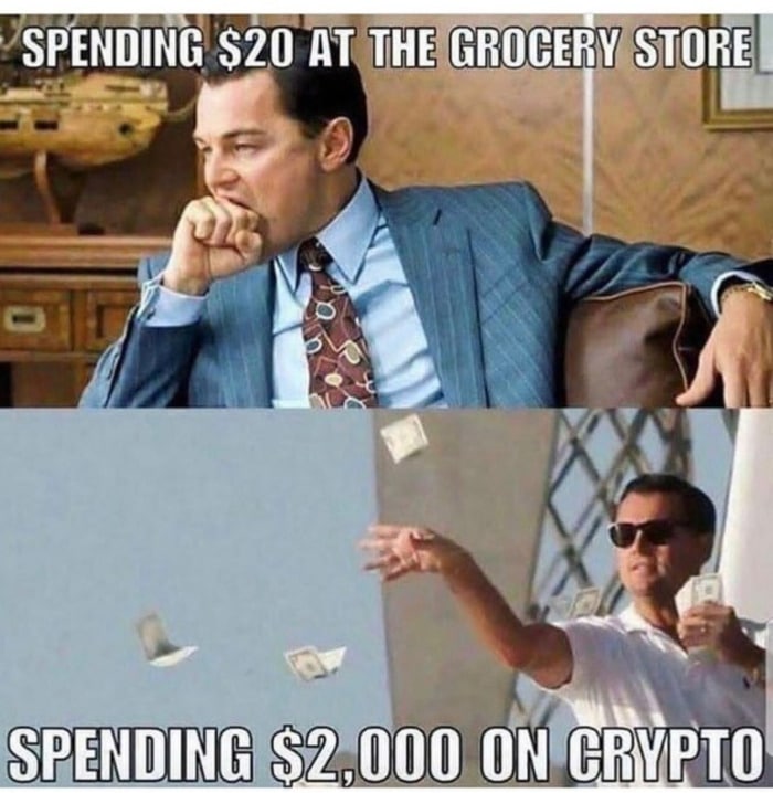 Crypto Memes - Wolf of Wall Street Leonardo DiCaprio