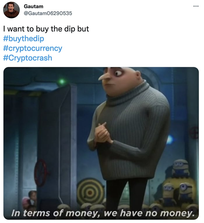 Cryptocurrency Memes - no money
