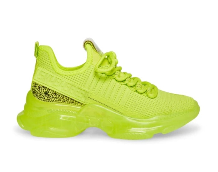 Cool Sneakers for Women - Steve Madden Maxima Lime