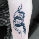 Gemini Tattoos - black and white snakes