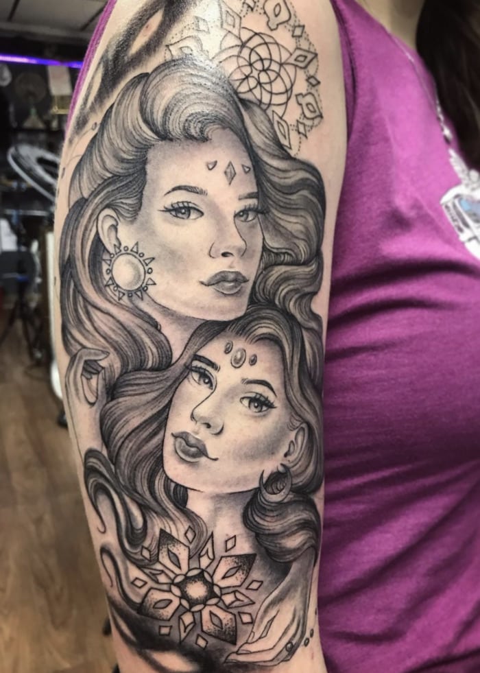 Gemini Tattoos - two women