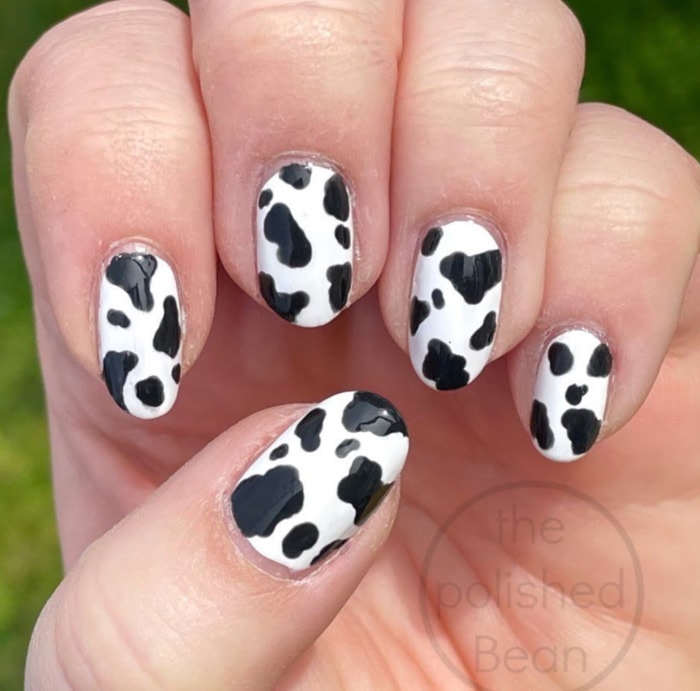 Nail Designs - cow print