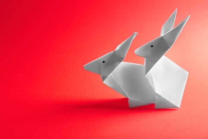 Adult Dirty Jokes - Origami Rabbits having sex