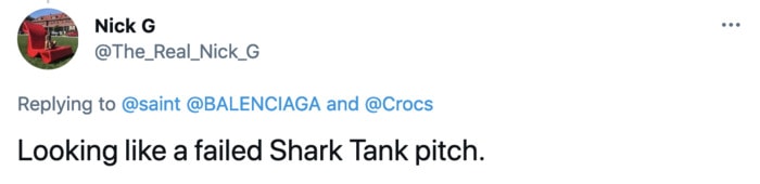 Balenciaga Crocs - shark tank