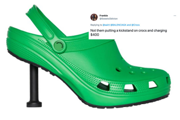 Balenciaga Debuted Stiletto Crocs This Week And Twitter is Not Having It