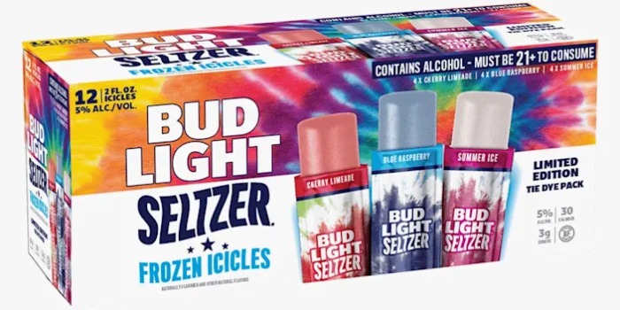 Bud Light Seltzer Retro Summer Frozen Icicles - seltzer popsicles package