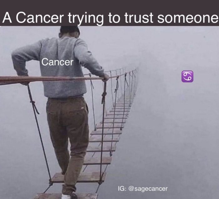 Cancer Zodiac Sign Memes - trust