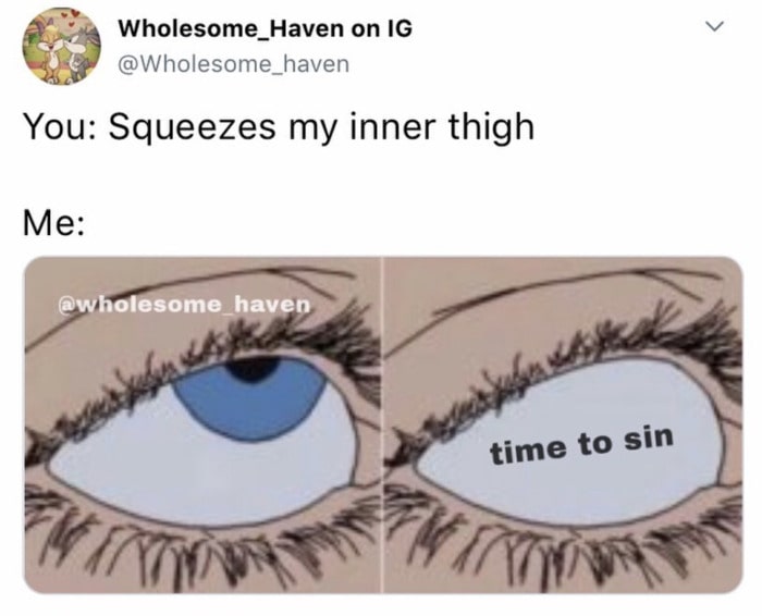 Relationship Memes - squeeze my thigh