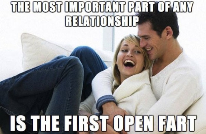 Relationship Memes - the first fart in a relationship