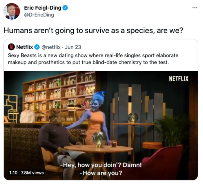 Sexy Beasts Tweets - humans won't survive