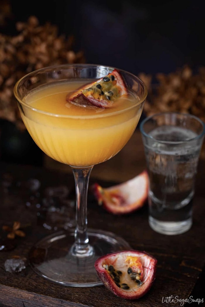 Coconut Rum Cocktails - Passionfruit Margarita