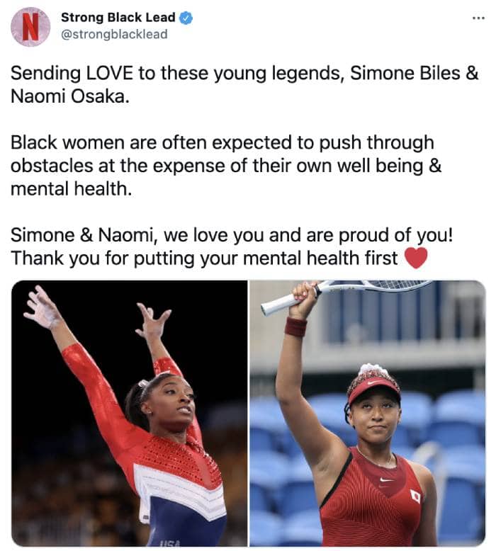 Simone Biles Olympics - Naomi Osaka