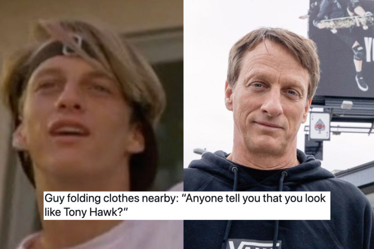 23 Hilarious Times Tony Hawk Tweeted About People Not Recognizing Him
