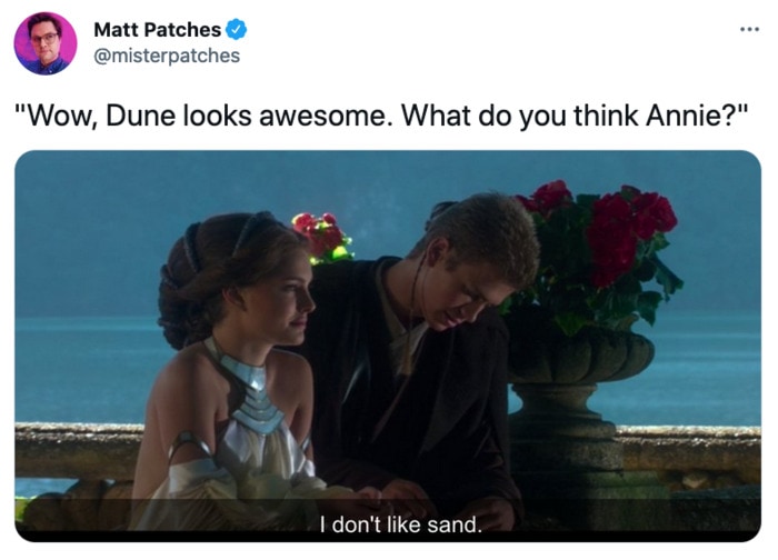 Dune Tweets - Don't like sand