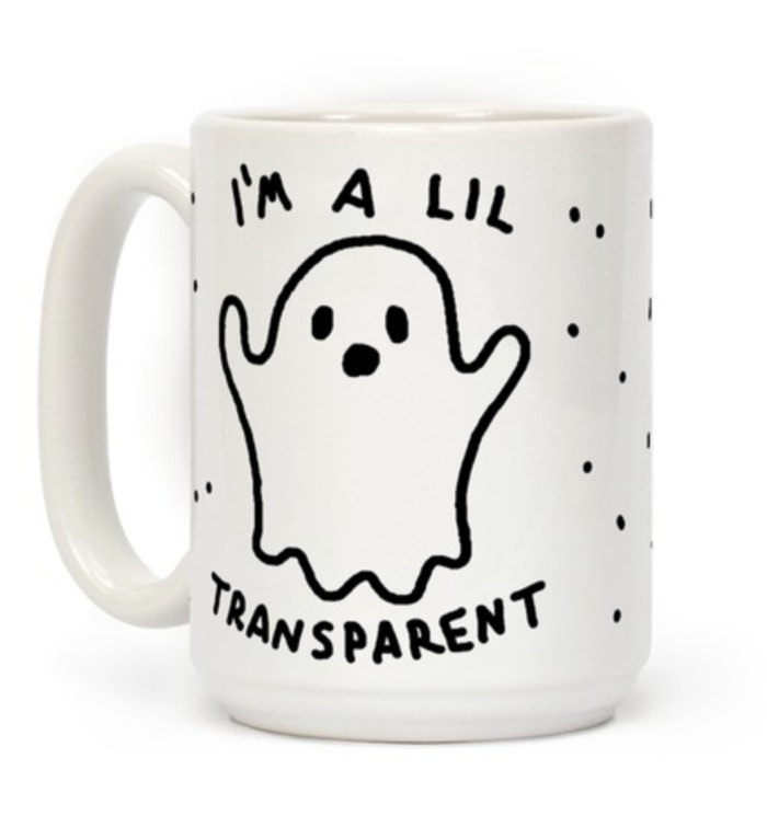 Ghost Puns - I'm a Lil transparent mug