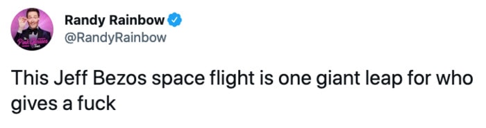Jeff Bezos Space Tweets - one giant leap