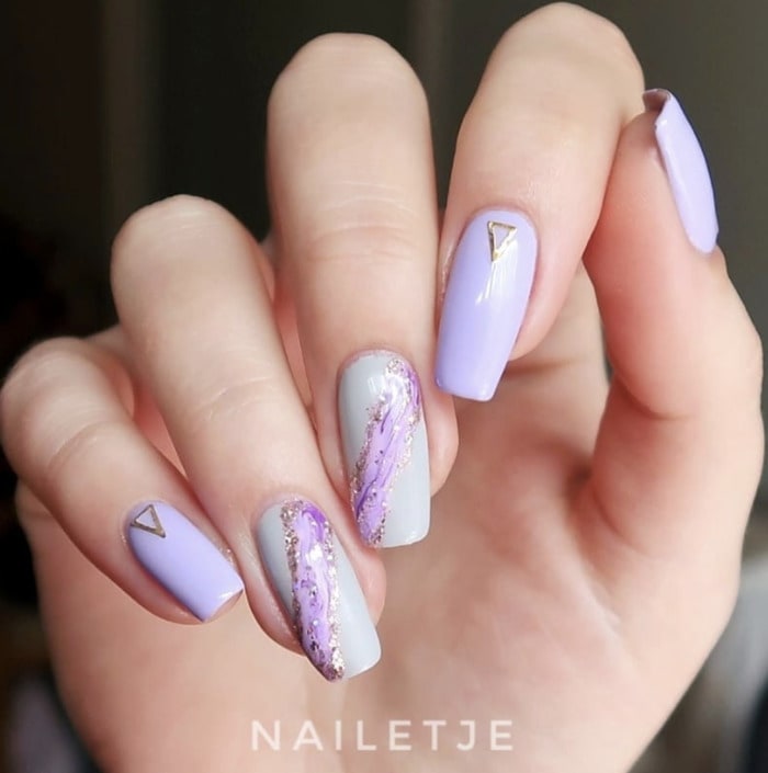Purple Nail Designs - amethyst nails