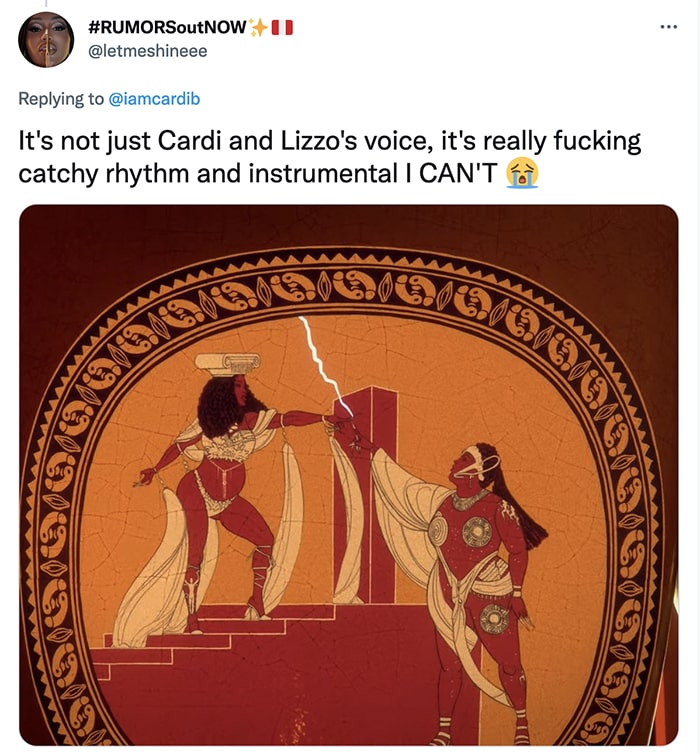 Lizzo Cardi B Rumors Twitter - Greek Pottery