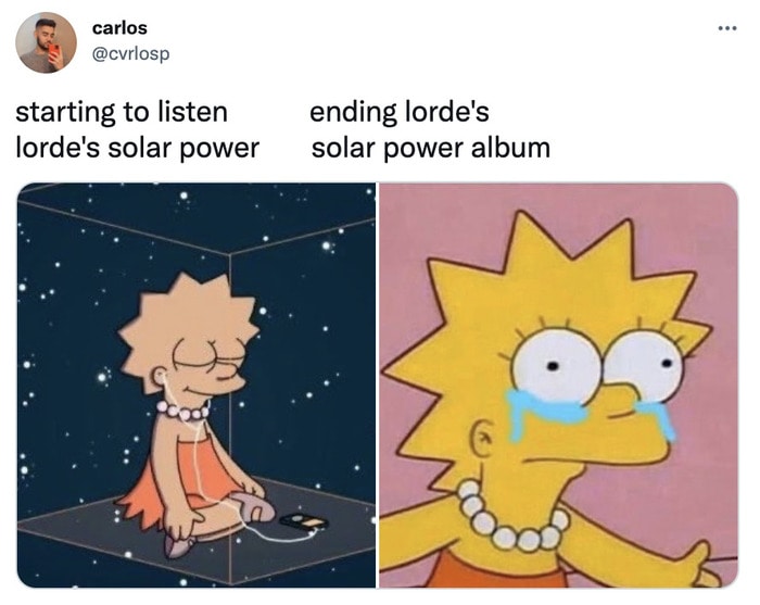 Lorde Solar Power Memes - solar power vs album